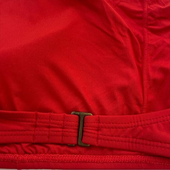 Andie Cherry Red Wyndwood One Shoulder Bikini Top Sz XL NWT - Picture 5 of 15